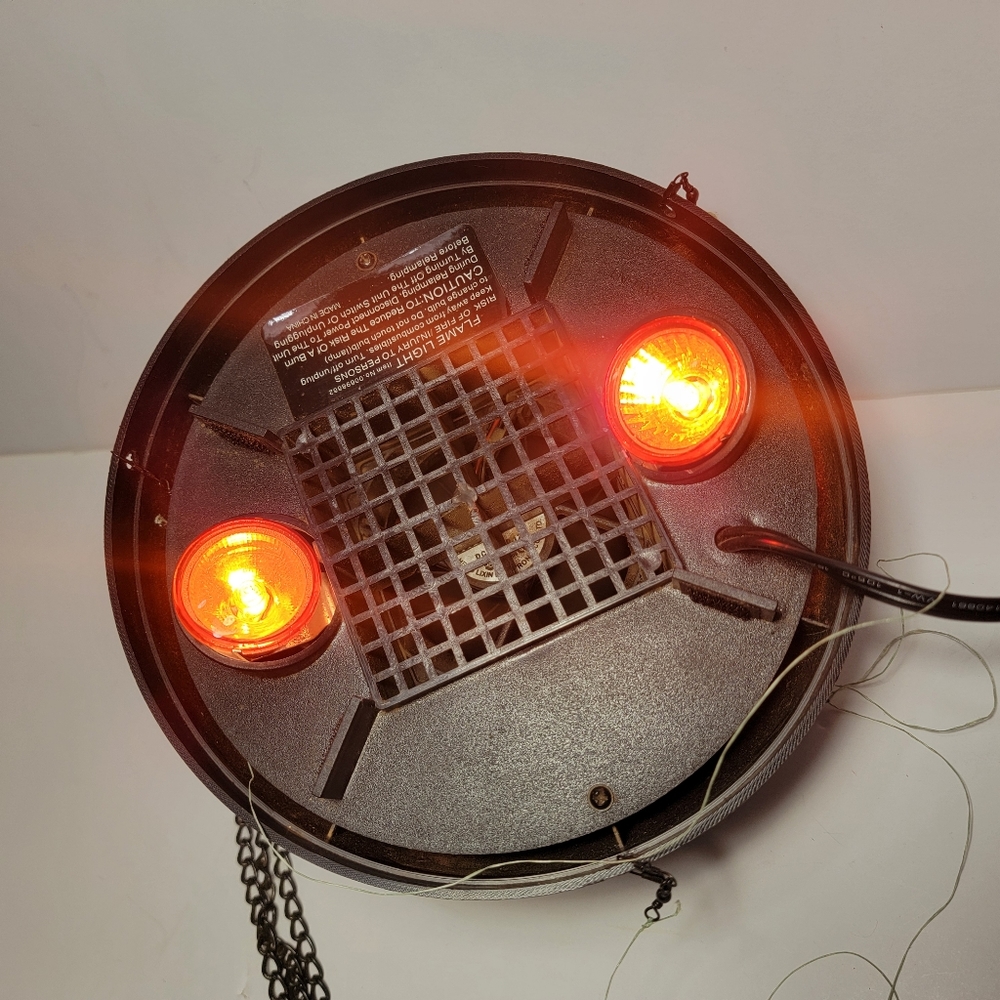 Spirit Halloween Mini Flame Light Hanging Cauldron 8" diameter Prop Haunted - Picture 4 of 14